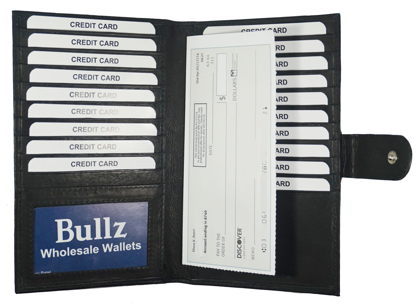 Long credit card holder 1181-BK