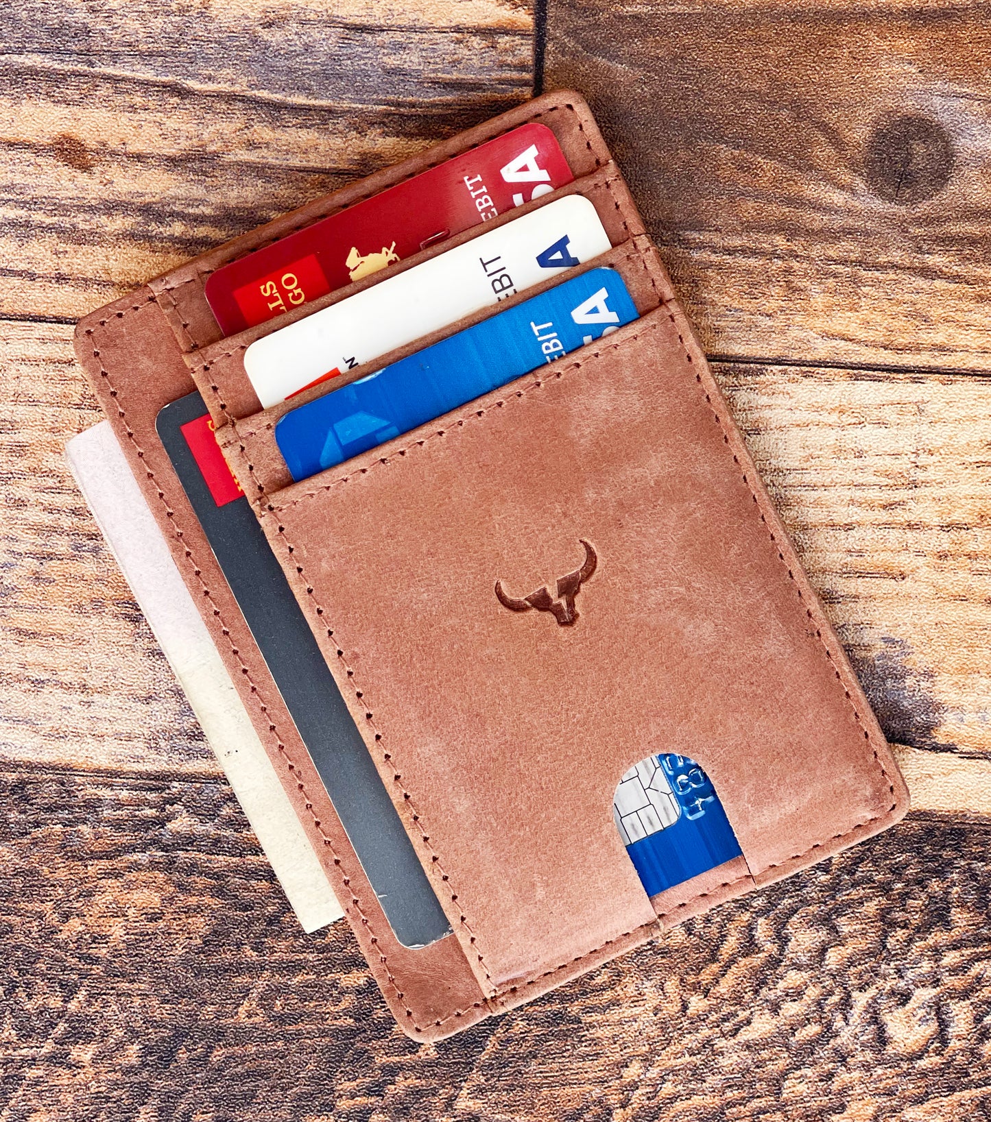 Hunter leather Credit Card Holder HTR-CC35-TN