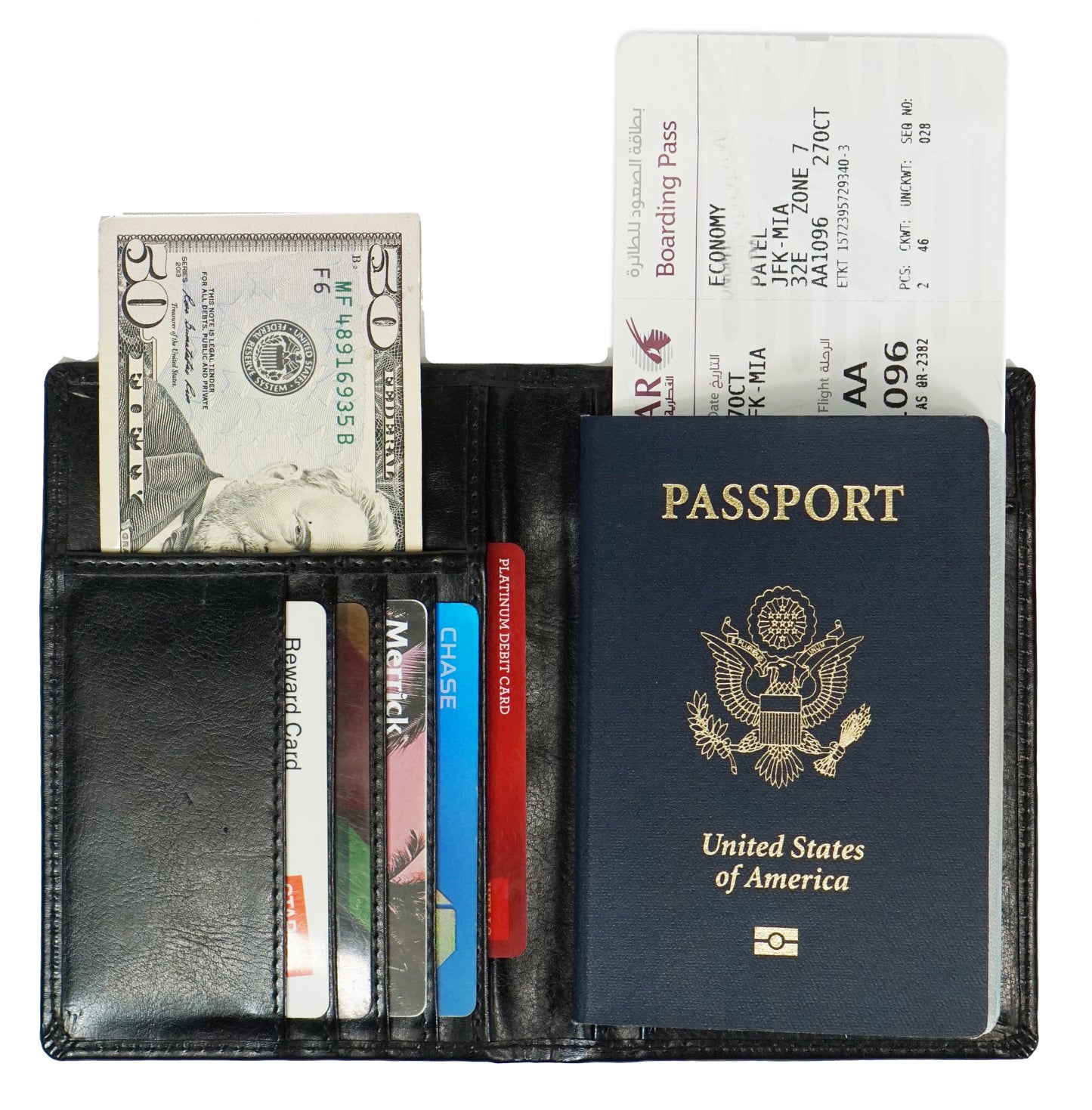 New Travel USA passport cover credit card holder wallet PC602