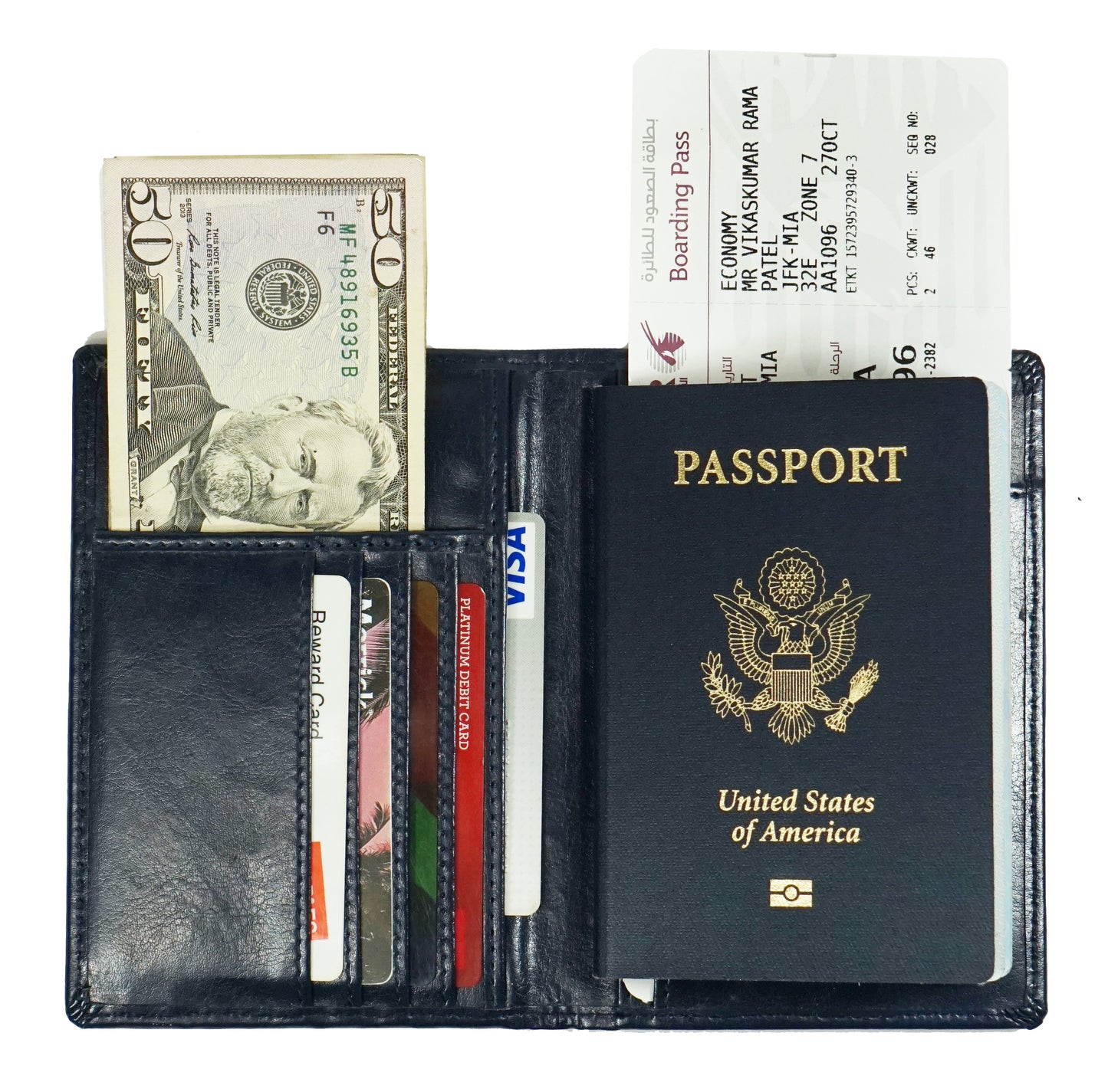 New Travel USA passport cover credit card holder wallet PC602