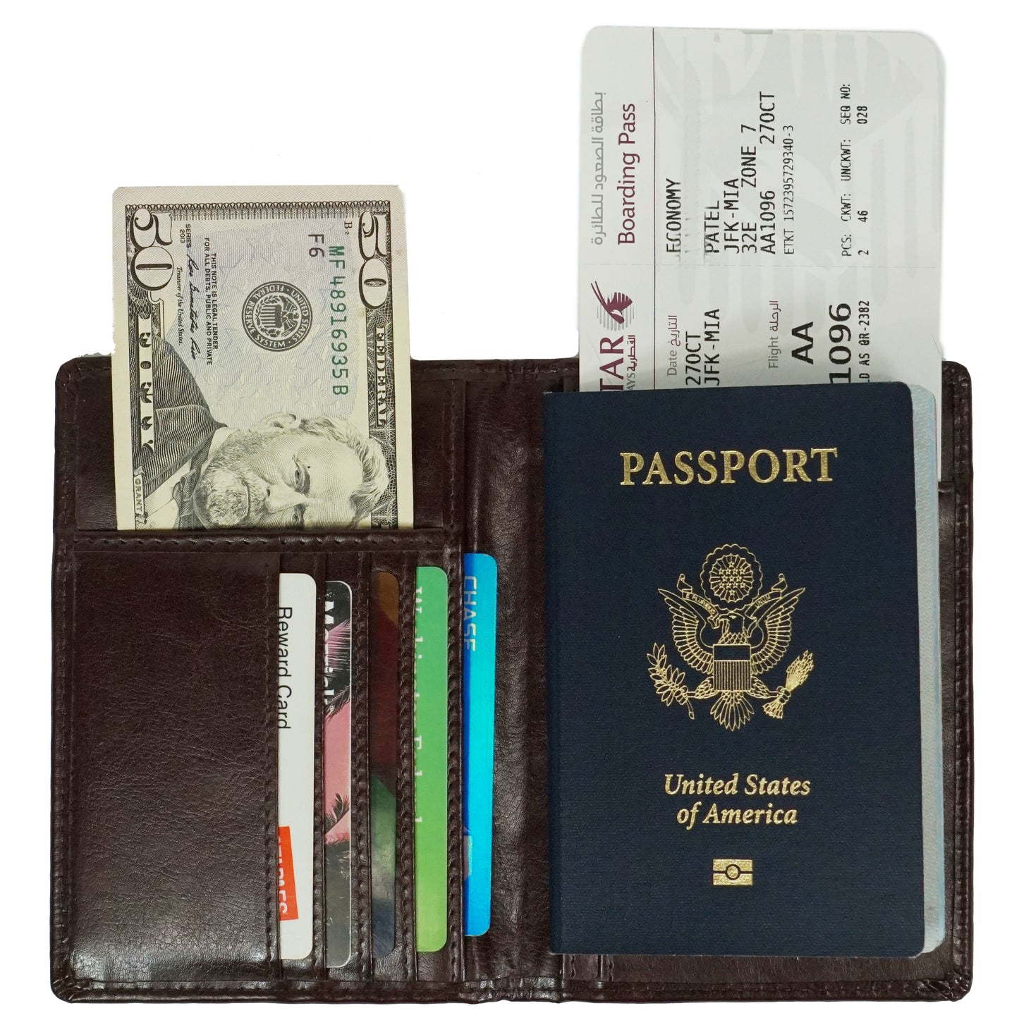 New Travel USA passport cover credit card holder wallet PC602