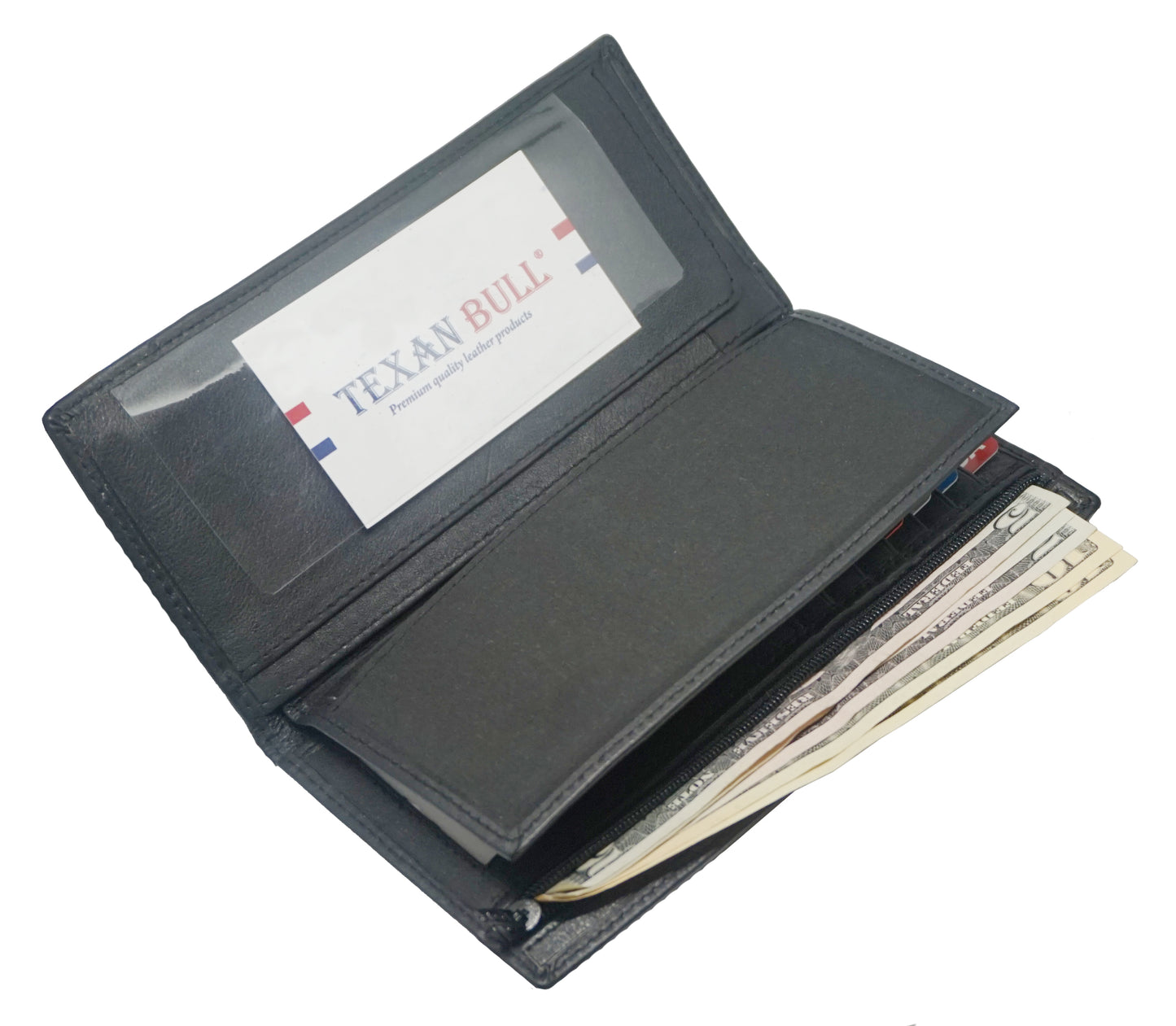 Texan Bull® Checkbook Cover TXB-CB903-BK