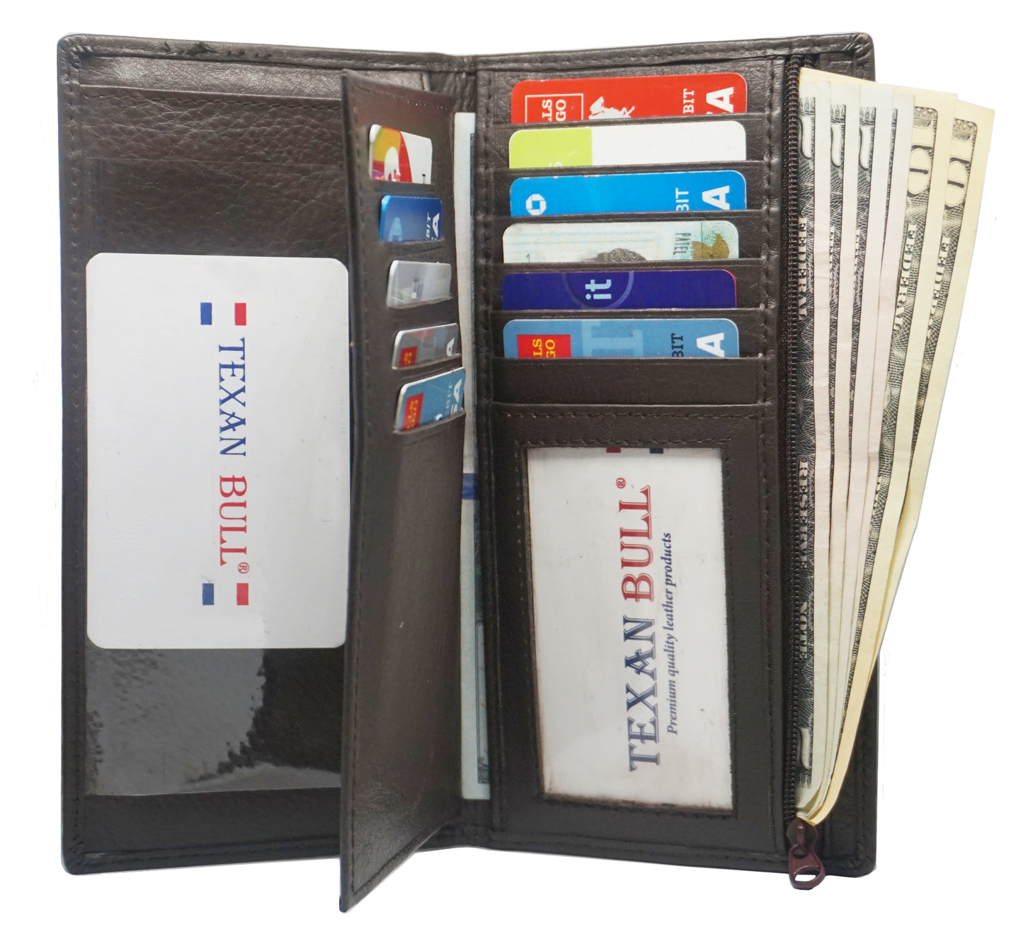 Texan Bull® Checkbook Cover CB903-BR