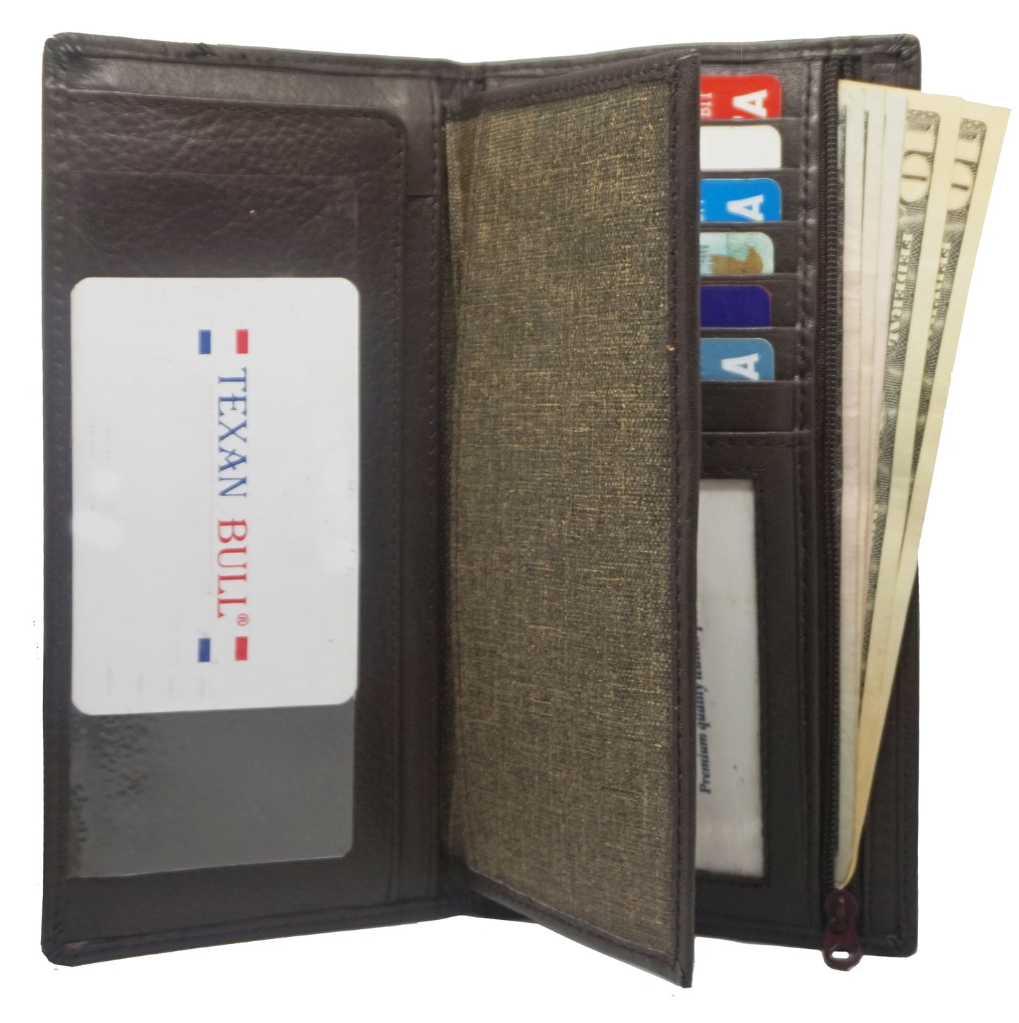 Texan Bull® Checkbook Cover CB903-BR