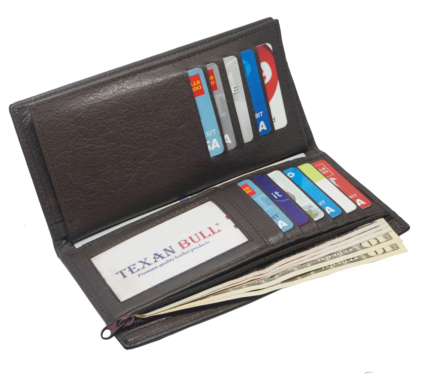 Texan Bull® Checkbook Cover CB903-BR