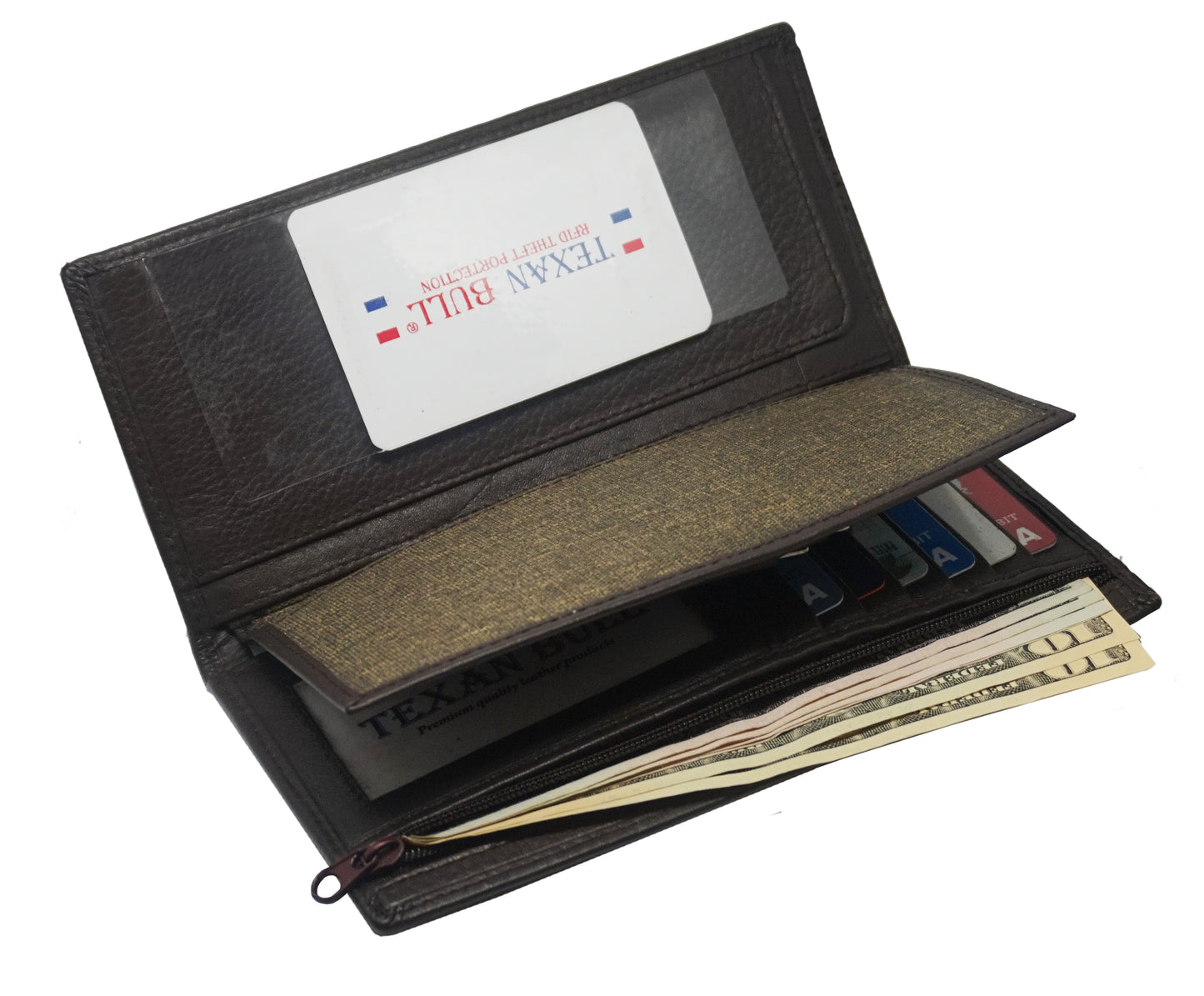 Texan Bull® Checkbook Cover CB903-BR