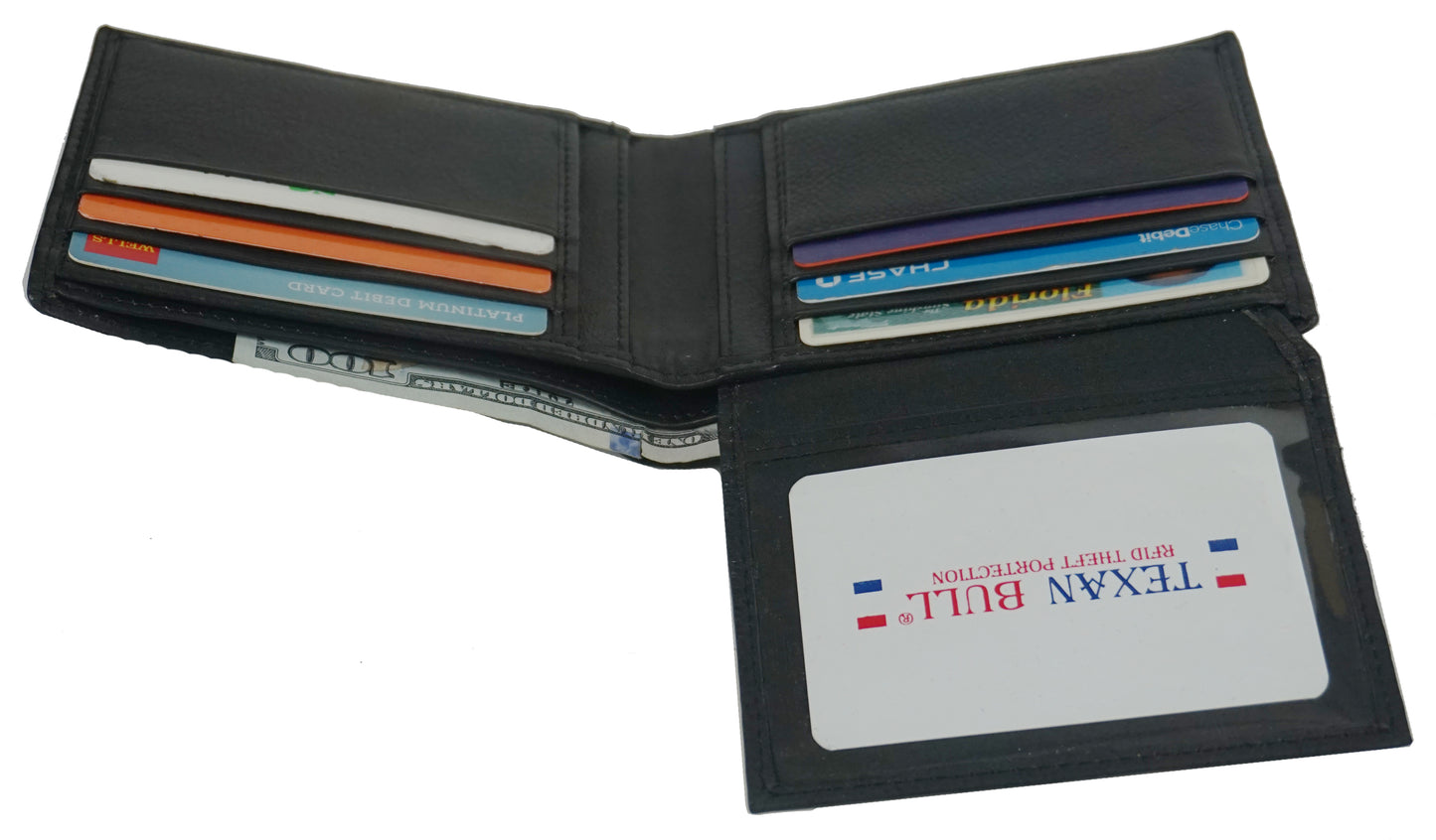 Texan Bull® RFID Mens Wallet TXB-RF1102-BK