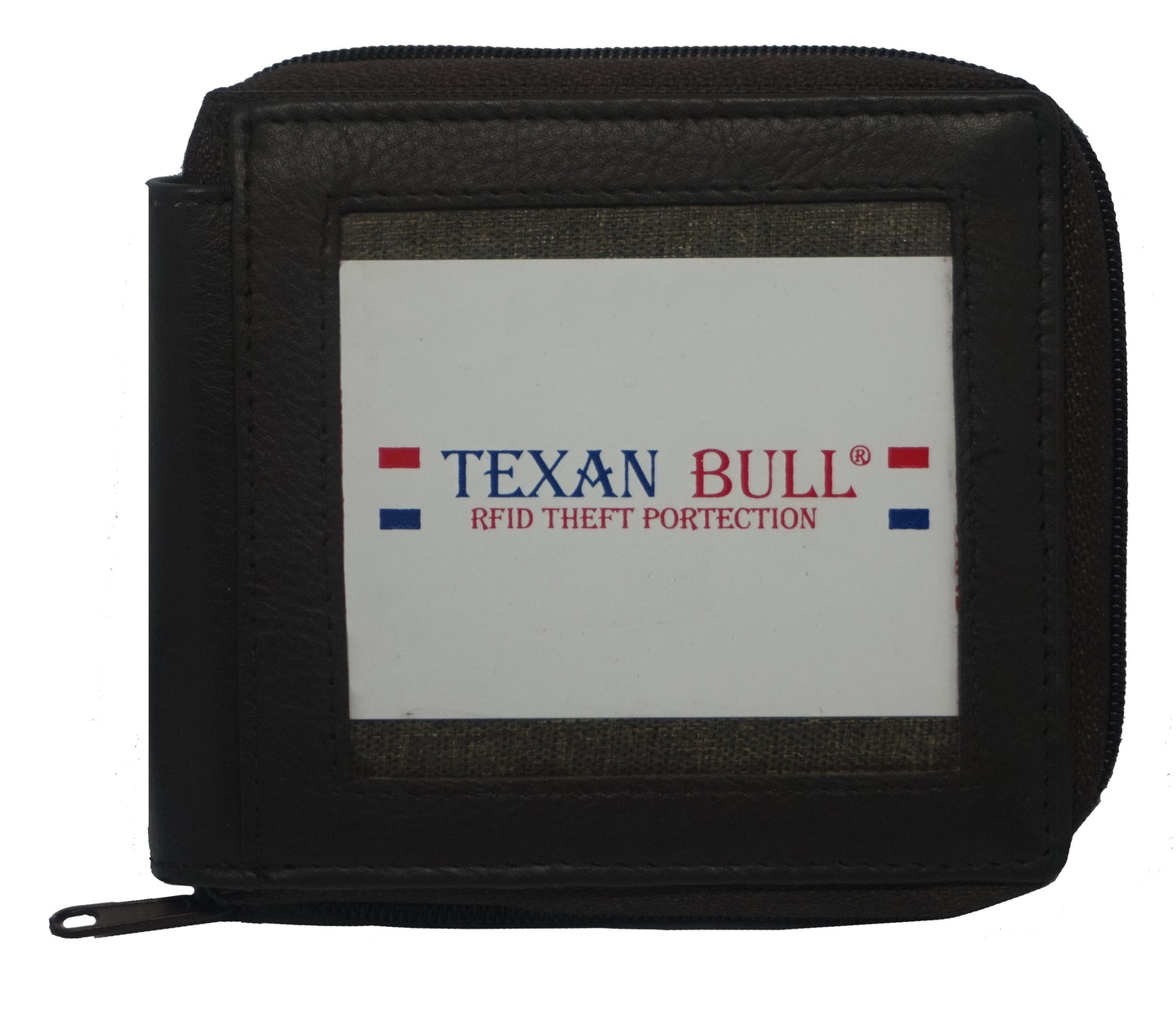 Texan Bull® RFID Zipper Mens Wallet TXB-RF5102